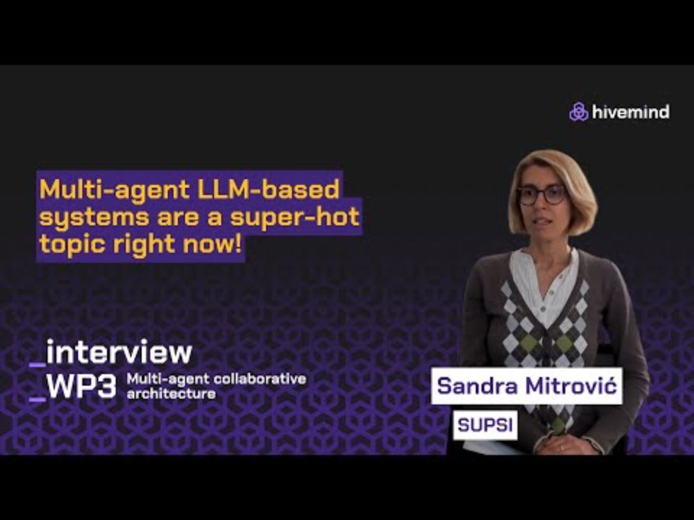 Sandra Mitrović (SUPSI): It’s a dream come true to work on such a relevant and timely topic.