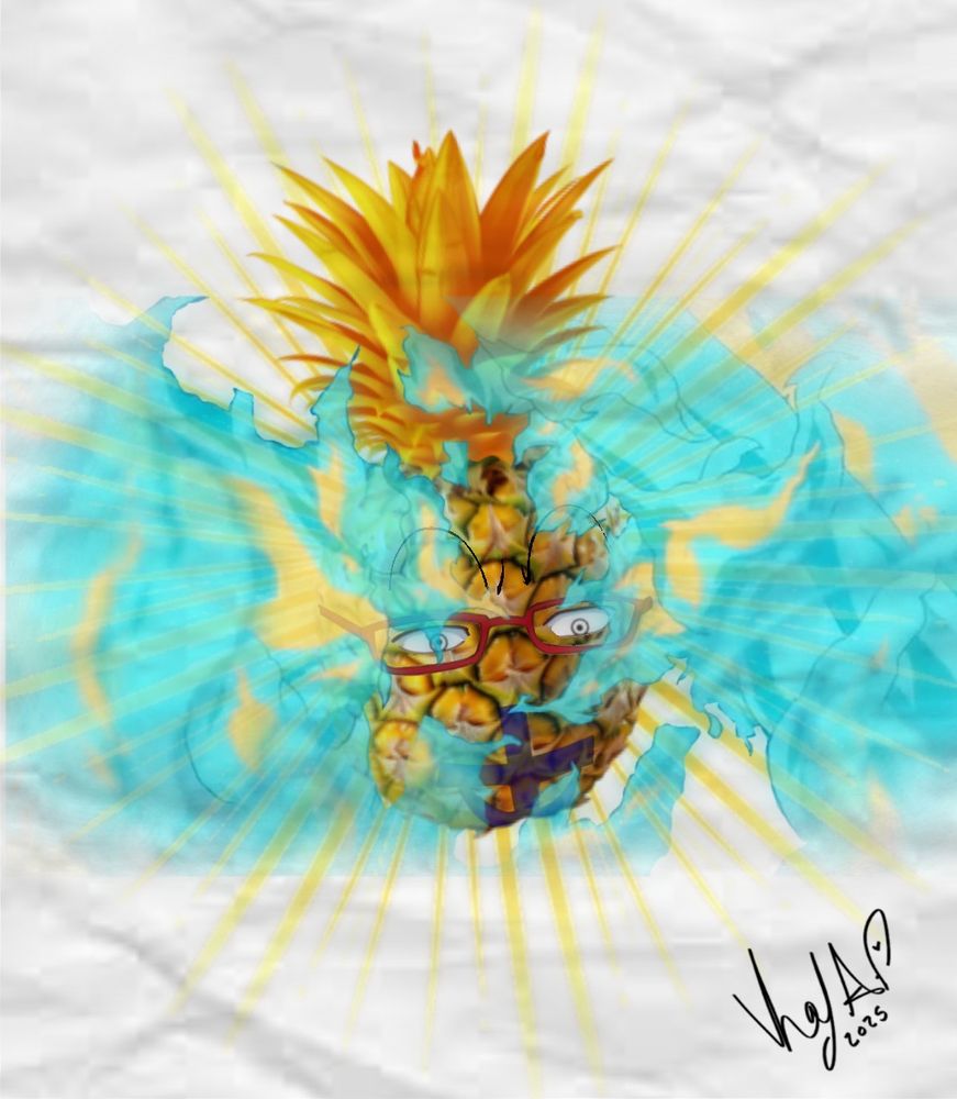 Marco from One Piece as a pineapple