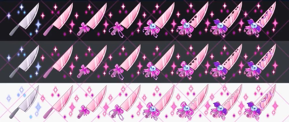valentine knife badges