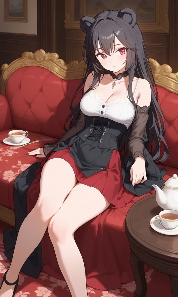 帰ってきてだらけているくまです。