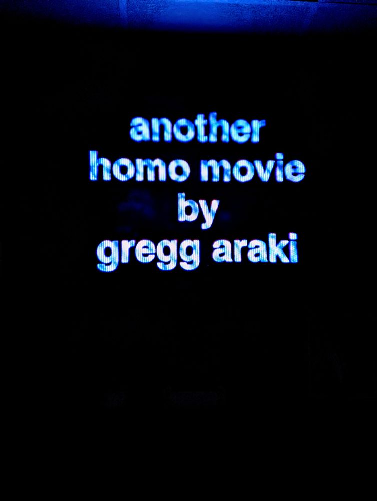 "another homo movie by gregg araki"