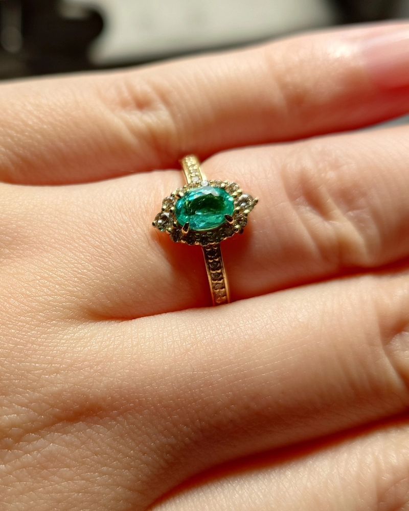 パライバトルマリンのリング