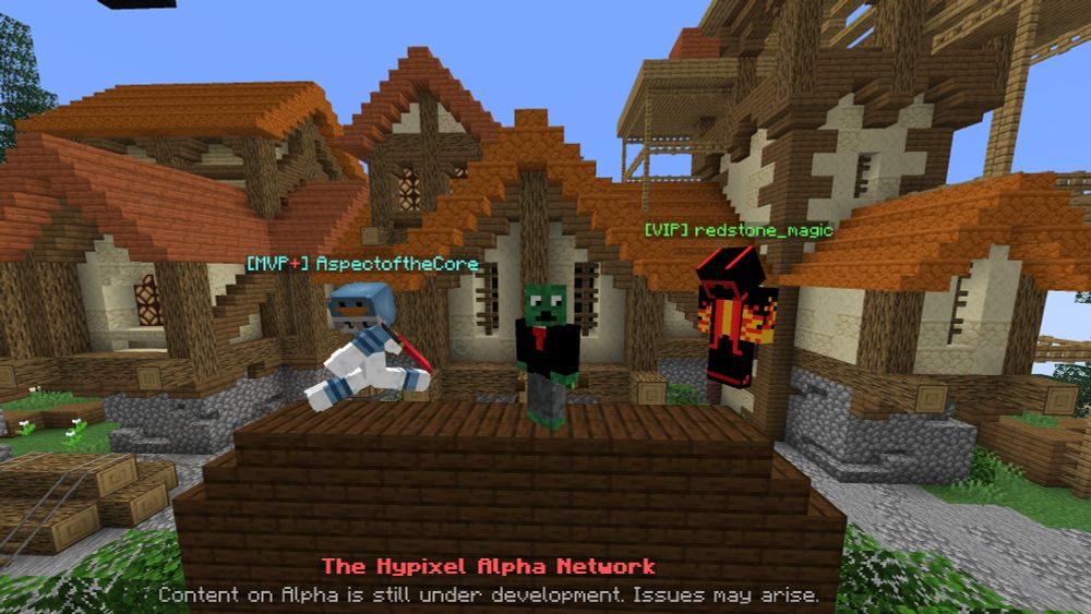 Me waiting around in the Hypixel alpha server lobby after it restarted. 