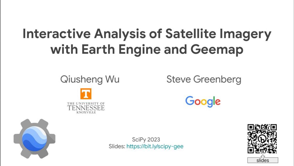 SciPy 2023 Presentation - Interactive Analysis of Satellite Imagery with Earth Engine and Geemap