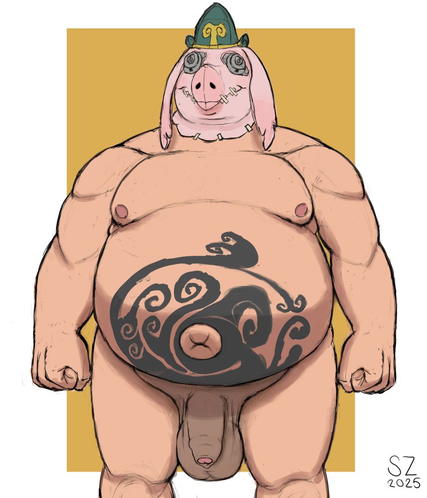Bajie Roadhog naked. 