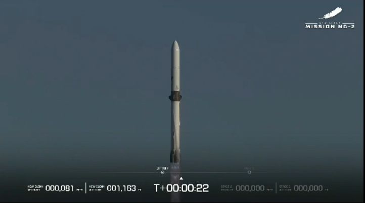 Blue Origin's New Glen at T+00:00:22