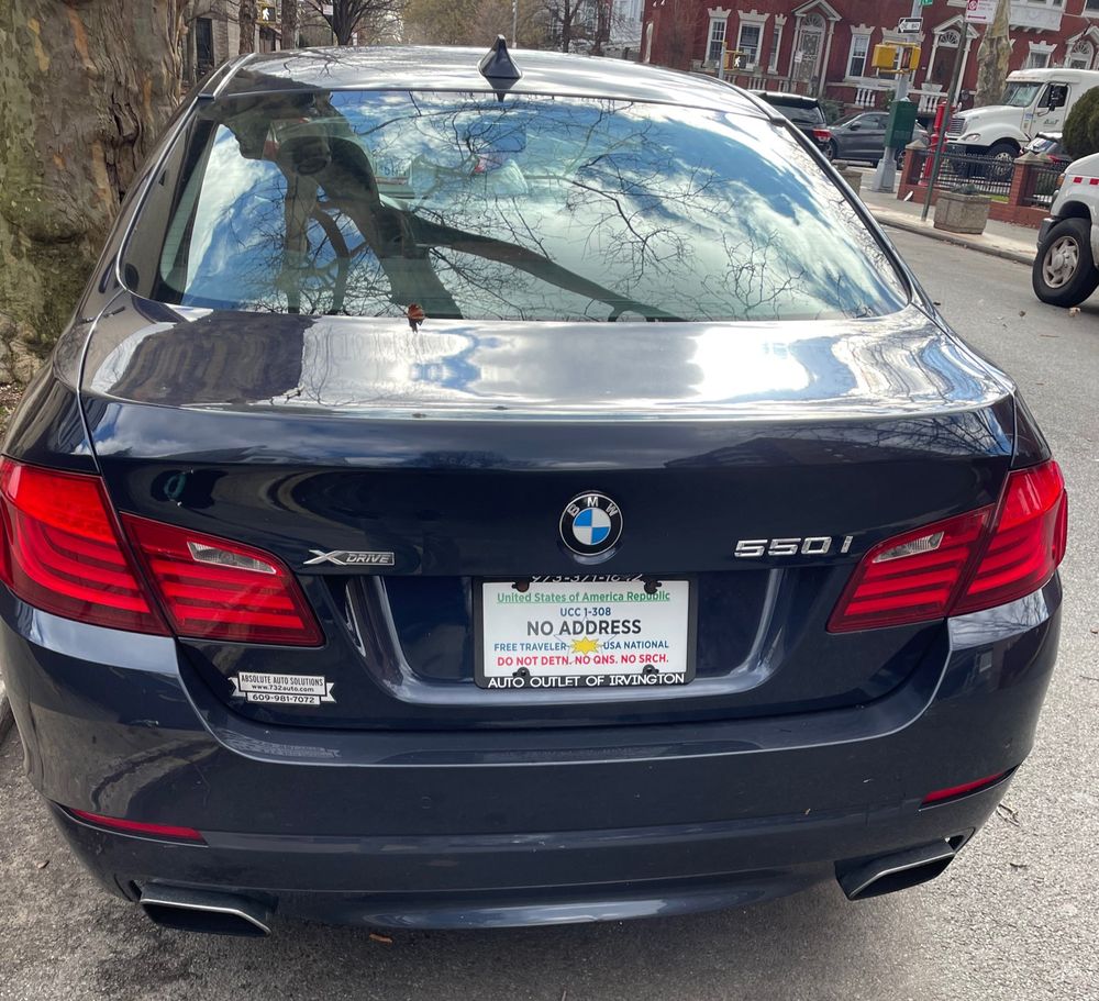 Cool bmw with sovereign citizen license plate
