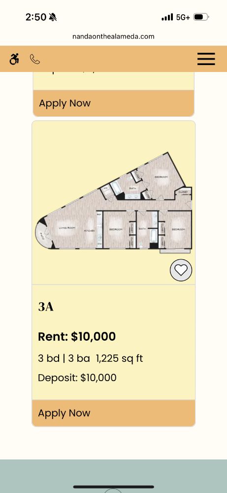 Massive overpriced apartment floorplan