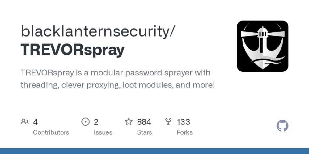 GitHub - blacklanternsecurity/TREVORspray: TREVORspray is a modular password sprayer with threading, clever proxying, loot modules, and more!