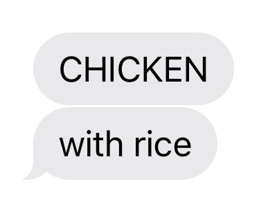 CHICKEN
with rice