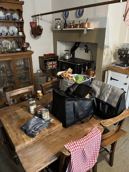 Freezer bags on the table