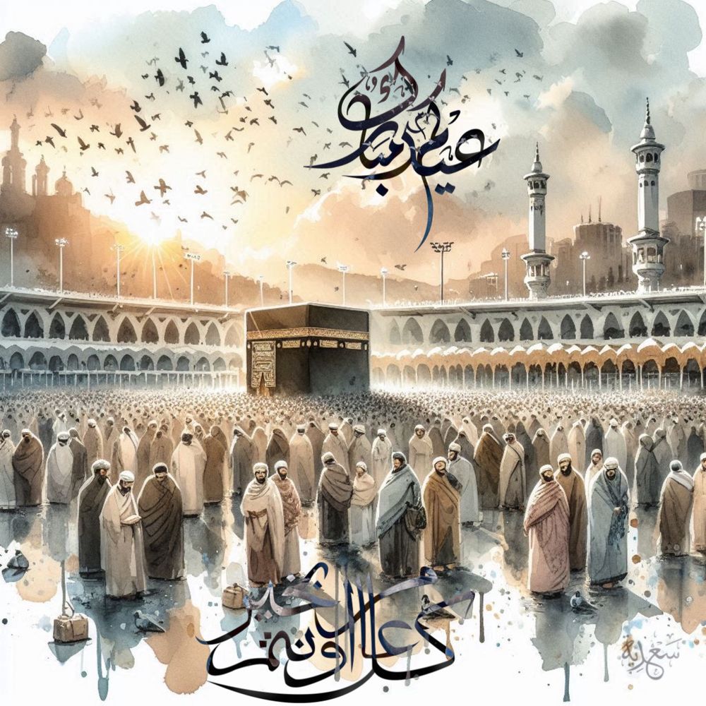 Wishing you and your loved ones a blessed Eid filled with joy and prosperity
   تقبل الله منا ومنكم صالح الأعمال، وأعاد الله علينا هذا  العيد بالخير والسلام. لا ننسى في هذا اليوم المبارك أن ندعو لإخوتنا وأخواتنا في فلسطين، #وسوريا، #والسودان، #واليمن،# وأفغانستان، #والصومال، #والعراق، #وليبيا،# وميانمار، #وأوكرانيا، وكل مكان يعاني فيه#
 الأبرياء من الظلم والحروب. اللهم ارزقهم الأمن والسلام، وكن لهم عونًا ونصيرًا. كل عام وأنتم بخير