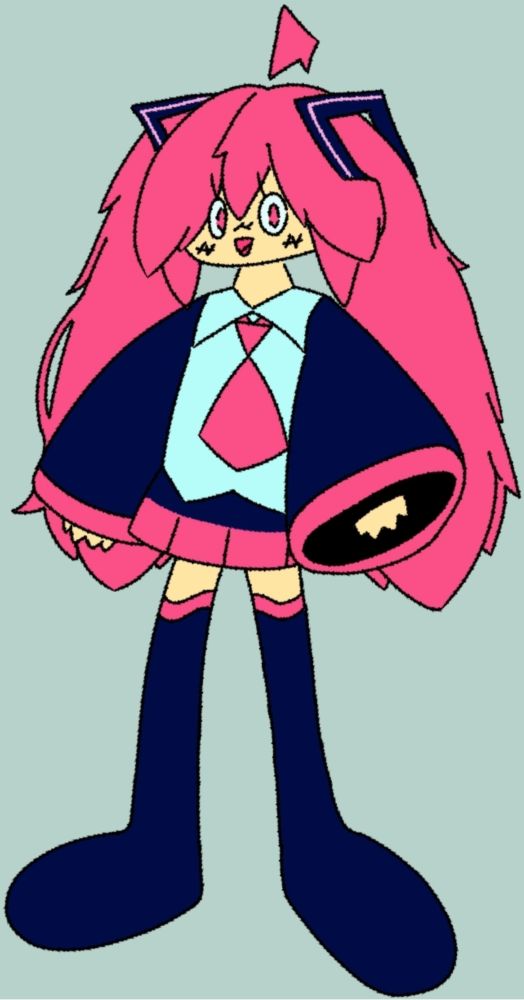 Colour Alt of the Miku Drawing based on Kasane Teto!