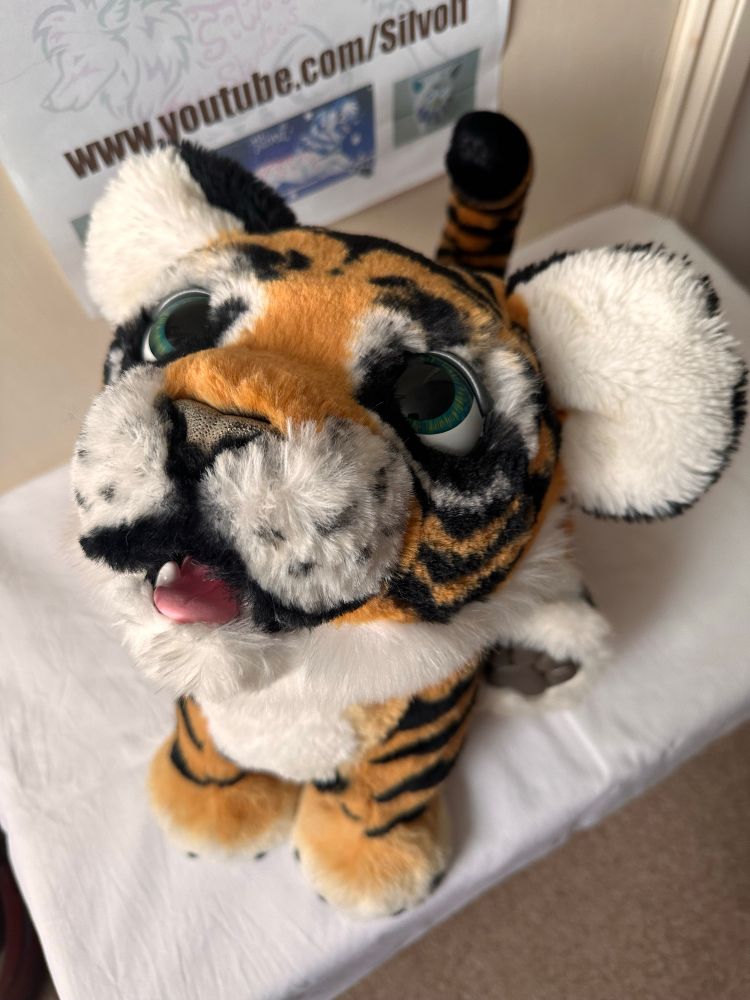 Photo of a Furreal Tyler Tiger animatronic