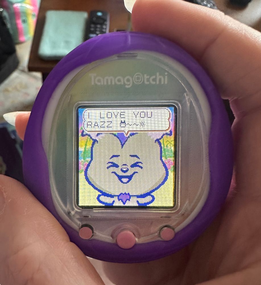 Photo of a custom character on a Tamagotchi Smart