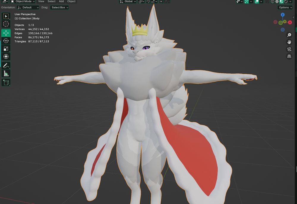 A screenshot of blender showing a 3d model of a Nightbeast.