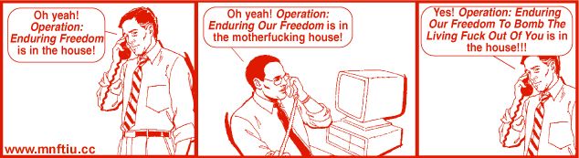 first 'get your war on' web comic strip documenting our invasion of iraq.