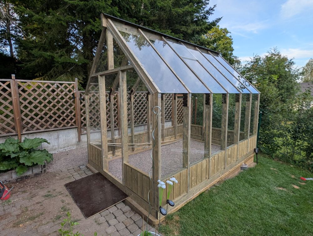 Wooden greenhouse