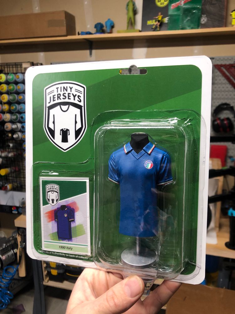 1990 Italy TinyJersey in blister pack