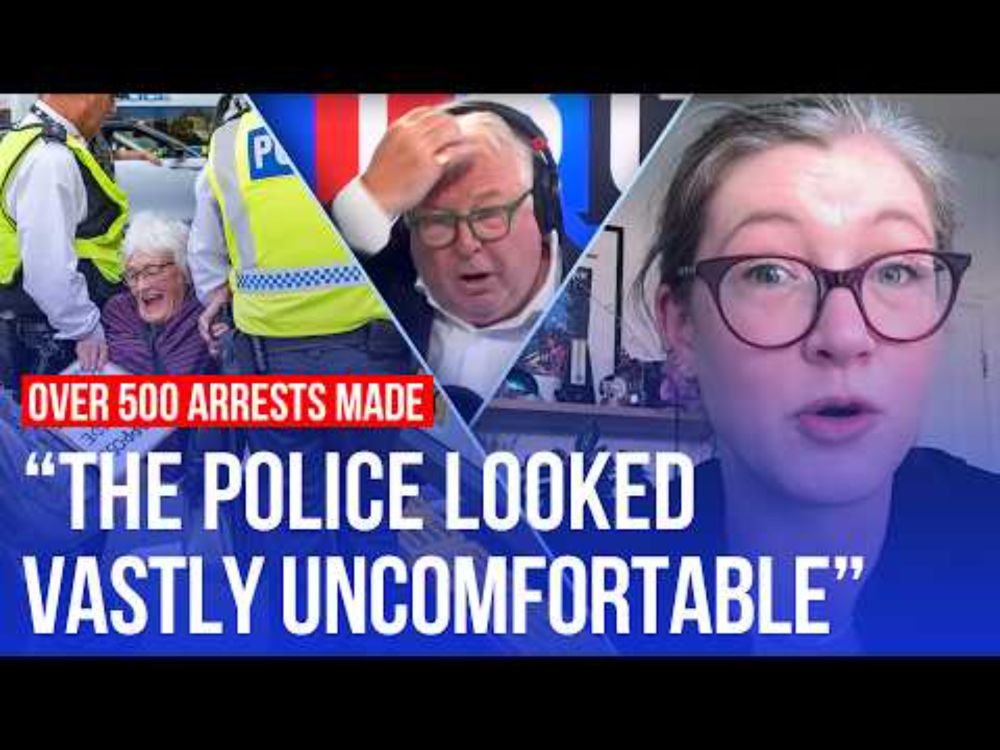 Police deny 'excessive force' at protest against Palestine Action ban