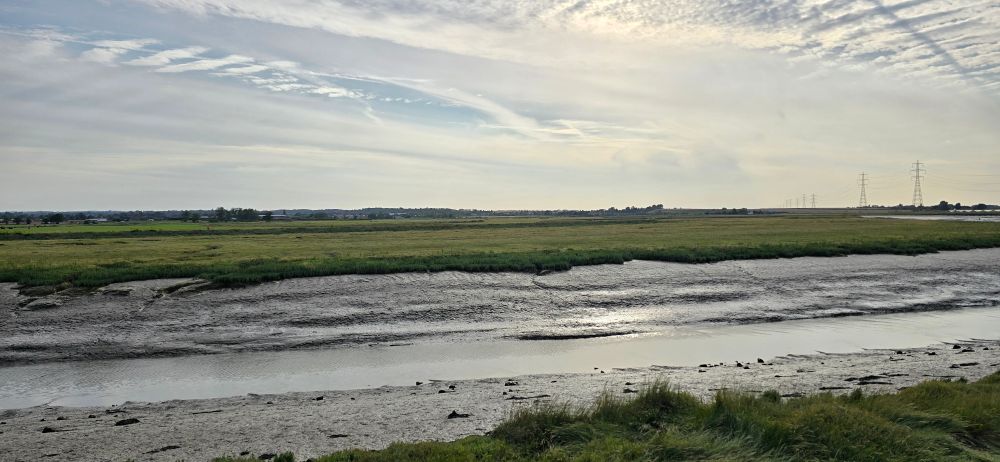 Viewing across Faversham Creek to Ham Marshes 