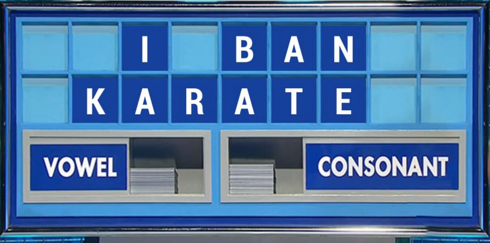 The clue is… she has given rise to many great soul and jazz albums. First name is five letters, and the surname is five letters. Conundrum is I Ban Karate. 