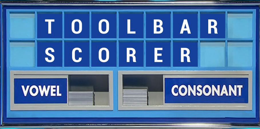 The clue is… 3 in white, but usually 6 in yellow. First name is seven letters, surname is six. Conundrum is Toolbar Scorer.