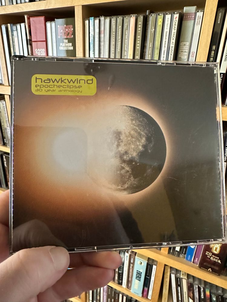 CD cover for the 3xCD Hawkwind compilation Epocheclipse.