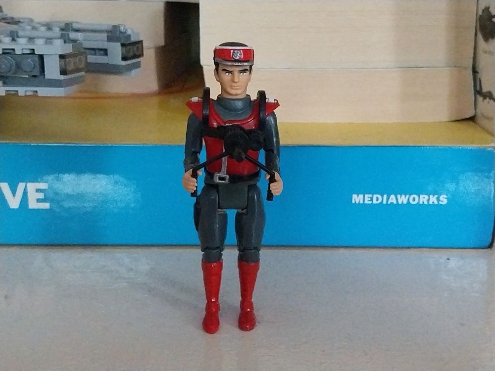 A Captain Scarlet action figure