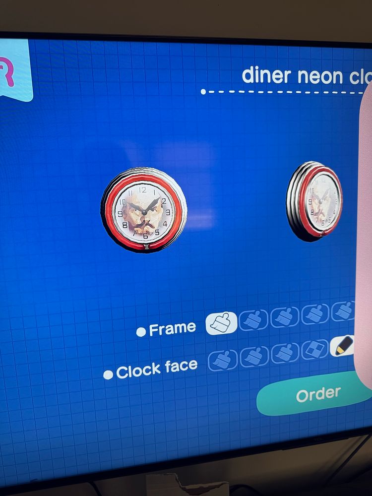 a vladimir lenin skinned clock in animal crossing