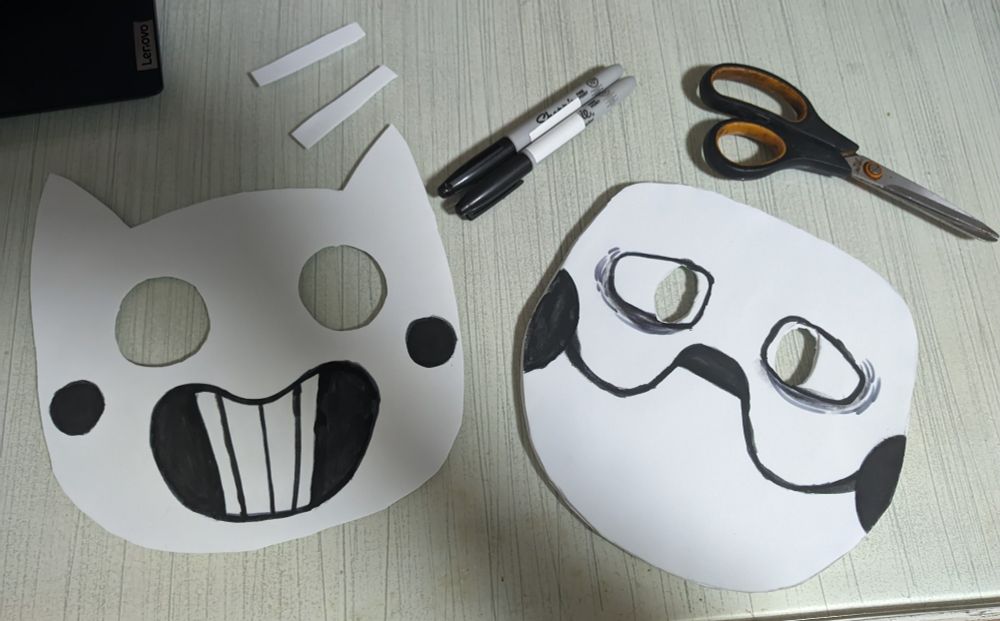 Mascaras de Zacharie, personaje del videojuego indie RPG: OFF. 