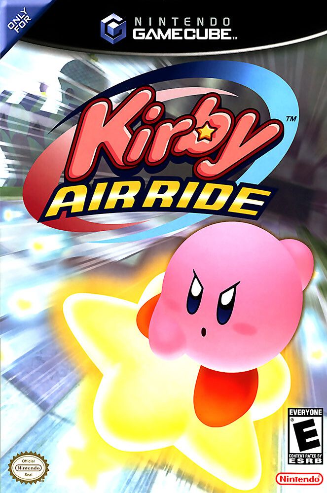 Kirby air ride GameCube box art