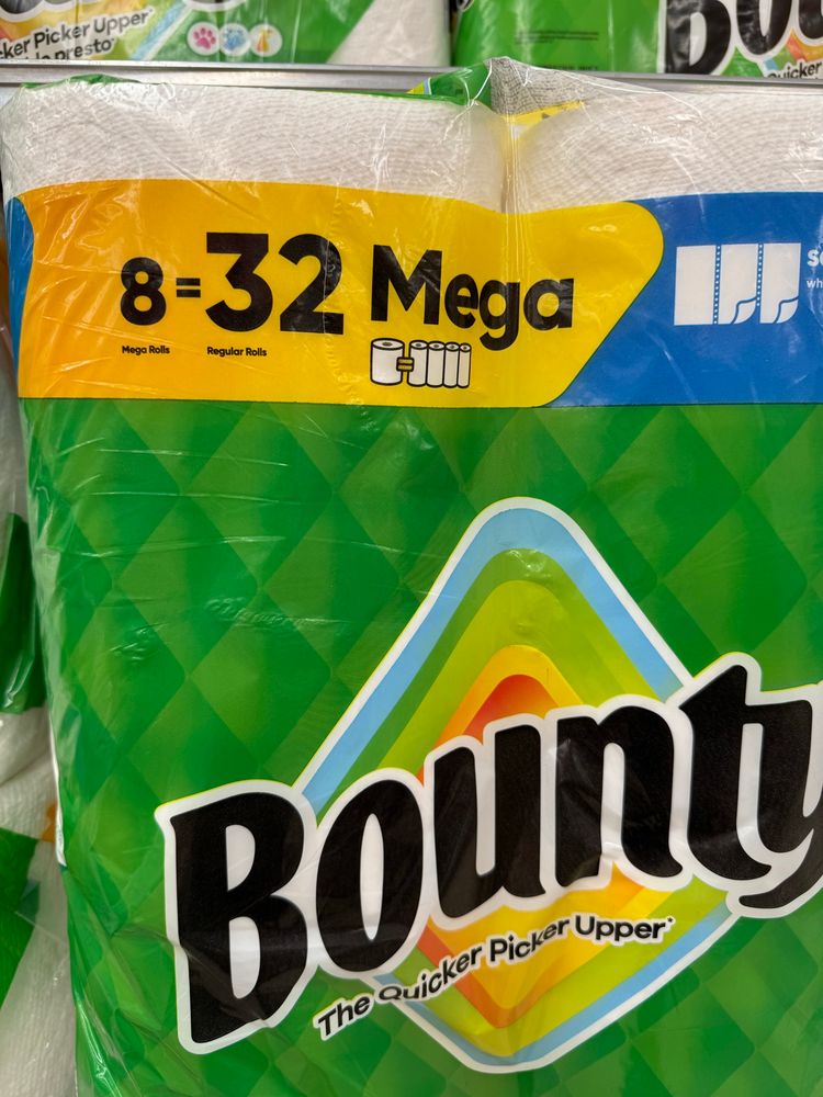 8=32 bounty paper towels 