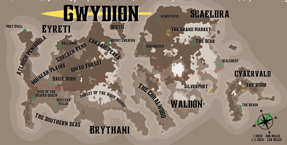 Base map for Gwydion.