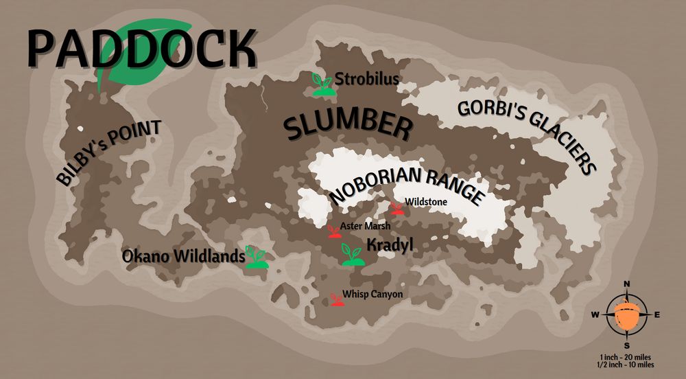 Base map for Paddock.
