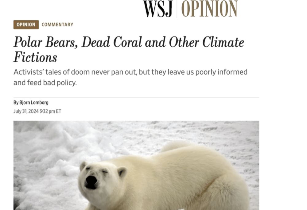 Bjorn Lomborg’s claims about polar bears, coral, and cold deaths ignore scientists’ predictions of climate-change-affected futures - Science Feedback