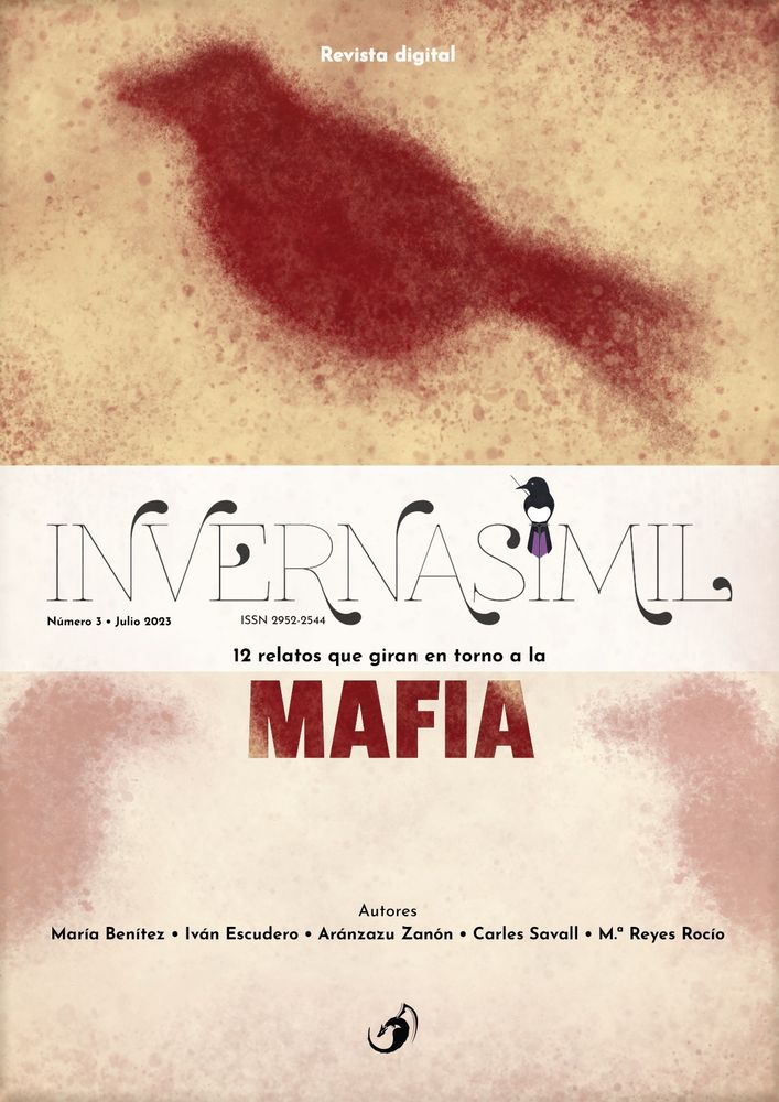 Revista Invernasímil, cubierta del tercee número, publicado en julio de 2023. Tema: Mafia.