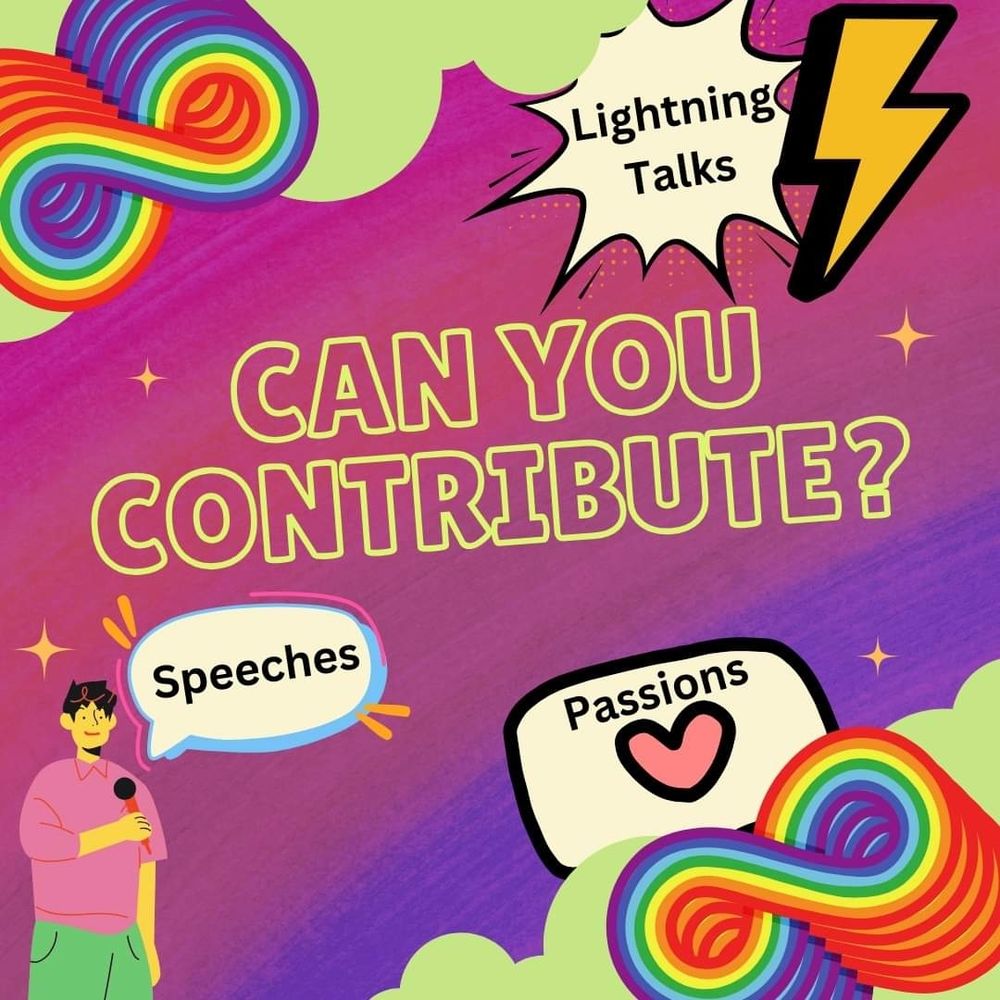 Image reads can you contribute? Speeches, Lightning talks and passions.