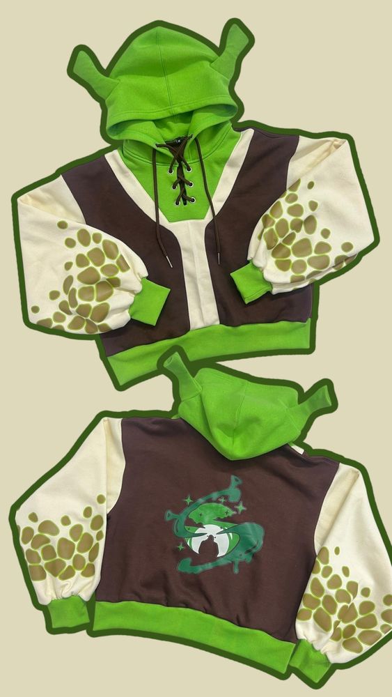 Shrek crop hoodie 