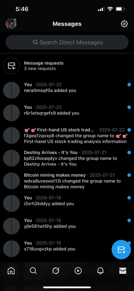 My Twitter inbox saturated with bot messages since I’ve more or less abandoned it 