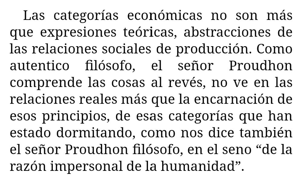 Miseria de la filosofía 