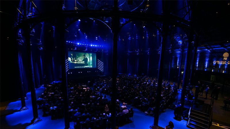 Photograph of the Grierson Awards 2024 ceremony held at the Roundhouse. 