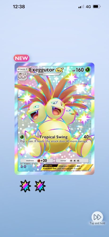 Shiny Exeggutor EX in Pokemon TCG Pocket