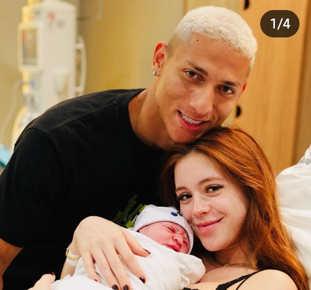 Nasce primeiro filho de Richarlison: 'Muita saúde e muita fofura'