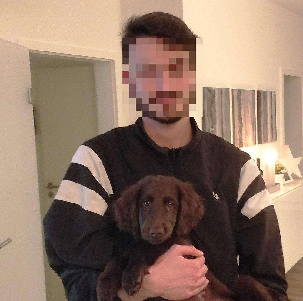 junge mit hund (ich)