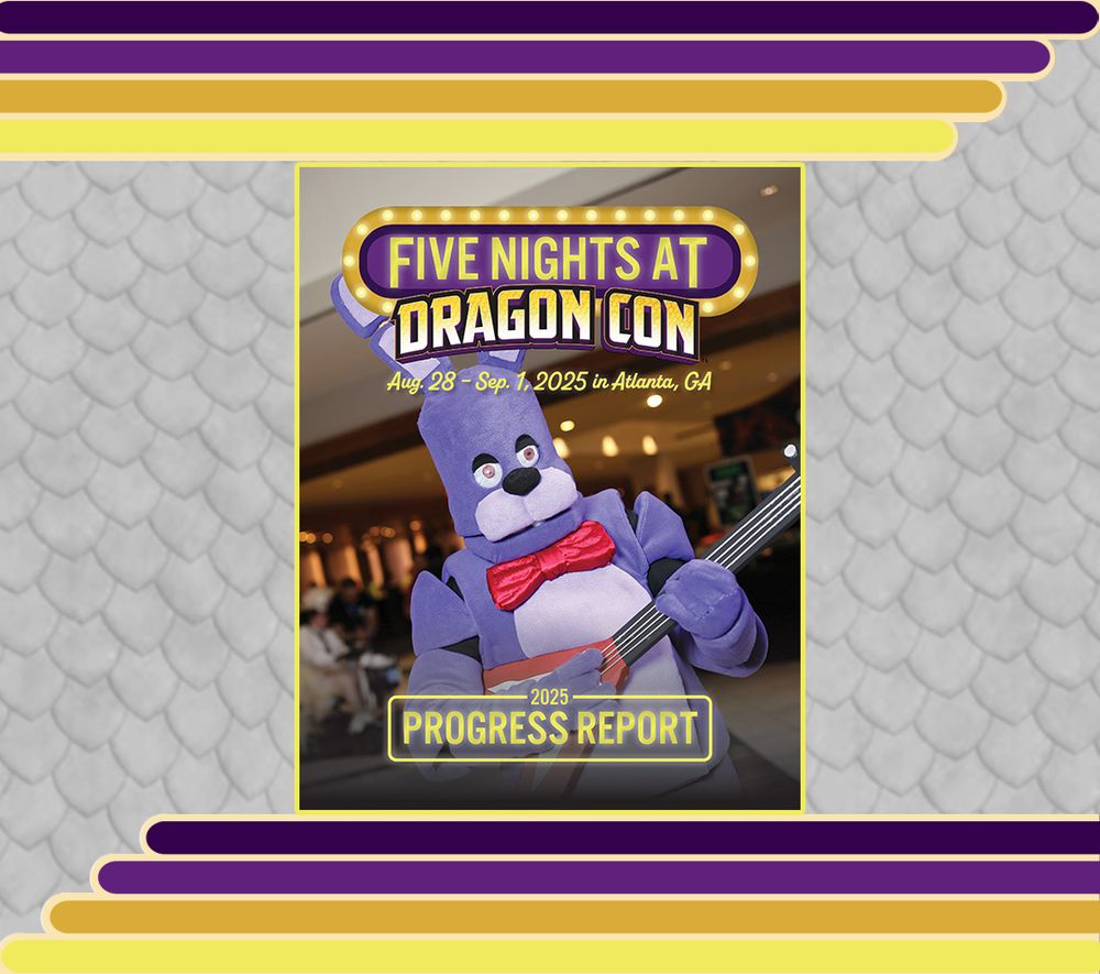 Cover of the #DragonCon2025 progress report 