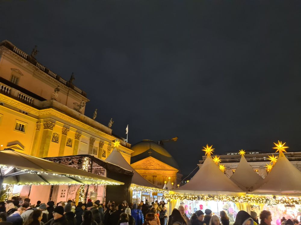 Babelplatz, Berlin with Christmas Market