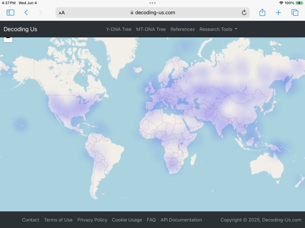 Heat map of global human biosamples in public repositories.  Showing a clear preference in geographic sampling of Europe and the United States.