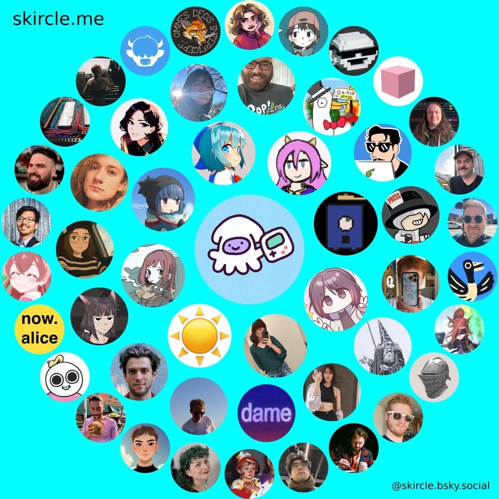 Interaction circles from https://skircle.me/
Basically a ton of profile pictures