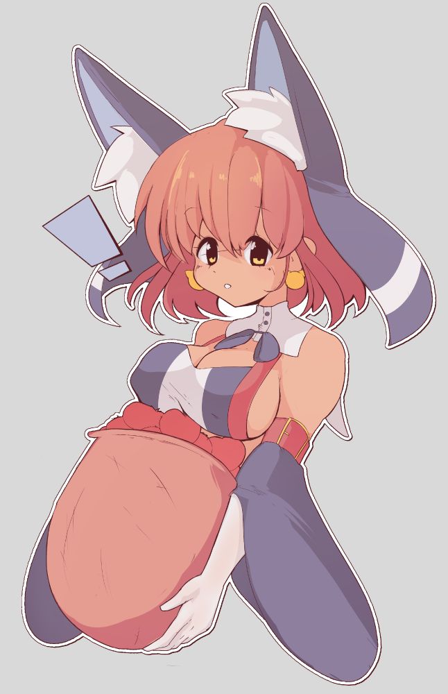 A character of mine. Her name is Benoite. She's shown holding a basket of tomatoes.